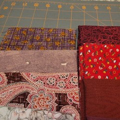 LOT OF 15 FAT QUARTERS COTTON FABRIC ASSTD COLORS & DESIGNS lot 17