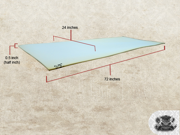 0.5″ (half inch) x 24″ x 72″ Foam Sheet