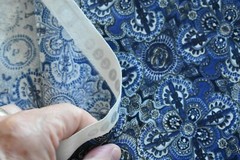 By 1/2 Yd, Blue Medallions on Quilt Cotton, Jo-Ann, Hudson Ohio, N5436