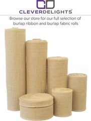 9″ Burlap Roll – 10 Yards – No-Fray Finished Edges – Jute Burlap Fabric – 9 …