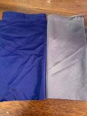 Lycra Spandex Fabric Scrap, 9″ x 36″, Lot of 2, mixed colors, Fat Eighth