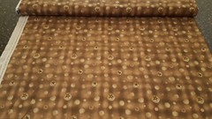 Haunted Hollow II BTY Jacqueline Paton Red Rooster Tonal Brown Circle Star