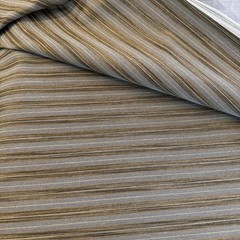 Indoor Outdoor Herringbone Blue Brown Water Resistant Stripe Coated Fabric 5 Yd