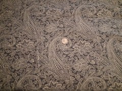 Blue And White Floral Cotton Polyester Fabric 104″ X 36″