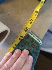 Vintage Cozy Cotton Encore Green With Red Rjr Fashion Fabric Fleece 45 X 108