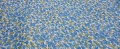 Kona Bay Fabric Quilting Floral Blue/Green 5 yds x 44″