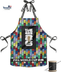 FIFA World Cup DIY Canvas Apron Kit – Soccer Fan Fabric Craft Project – Includes