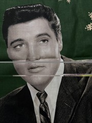 Cranston Fabric Elvis Presley Jumbo Christmas Holiday Stocking Craft Panel