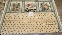 Debbie Mumm Fabric Gardening Angels Blocks Cheater 10½” Squares Panel + 3 Yards