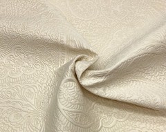 BRUNSCHWIG & FILS RANI MATELASSE OYSTER BEIGE HIGH END FABRIC BY YARD 52″W