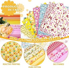 Prebound 1500 Pcs 4 x 4 Inches Cotton Fabric Squares Pre-Cut Quilt Squares
