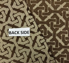 CLARENCE HOUSE MESSINA BROWN GEOMETRIC GATE KEY MULTIUSE FABRIC BY THE YARD 51″W