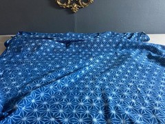 Merchant & Mills Organic Indigo STARS Indian Cotton Hand Block Print LAST YARD!