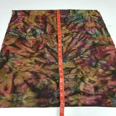 Batik Multicolor Fabric 1/2 Yard Abstract Marbled Remnant Boho Quilt Craft
