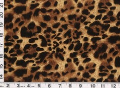 Big Black, Brown & Tan Leopard Quilting & Sewing Fabric by the Yard #899