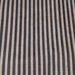 Vintage Woven Tapestry Upholstery Fabric 10 Yards Black Striped Chenille Velour