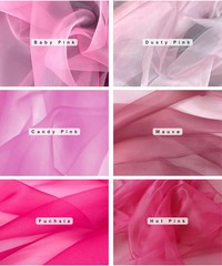 Sheer Organza Fabric by the Yard for Sewing Fashion Wedding Dress DIY Event