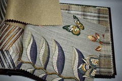Big FABRIC SAMPLE BOOK Red Spice SEDONA Autumn 45pcs LOT Print Embroidery Woven