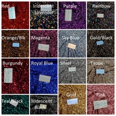 Stretch Velvet with Luxury 5mm Shiny Sequins all over 2-way stretch 58/60” – 15+