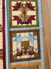 Henry Glass Fabric Panel BUILD EACH OTHER UP 23×44 Leanne Anderson Quilting