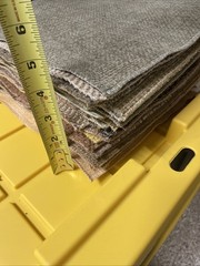 Glant Fabric lot of 42 Large Squares Scrapbooking Crafts 12×12