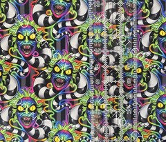Custom 100% Cotton Woven Fabric Beetlejuice Movie Sandworms 1/4 Yard 9×56