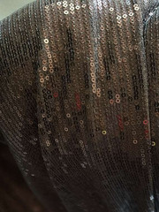 Stretch Sequin Fabric Brown 130 x 54 inches, 3.6 yards x 54 inches New Whole