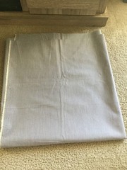 Fabric Solid Light Blue & White Color Very Thin Ticking Striped 61.5″ wi 32″ lon