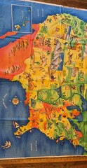 Fabric Map Of United States 35 x 43 By Fabric Traditions