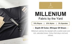 Millenium Twill Fabric by the Yard Rayon Nylon Spandex 2-Way Stretch 240 GSM