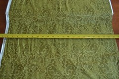 By 1/2 Yd, Olive Floral on Dark-Olive Quilt Cotton, P&B/Persia/683-G, B999