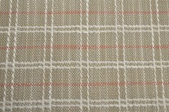 Keelson Sedona Rust White Taupe Plaid Bella Dura Home Indoor Outdoor Fabric