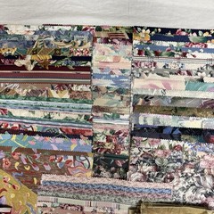 Large Upholstery Fabric Sample Lot 254 Pc Floral Designer Swatches Craft Quilt