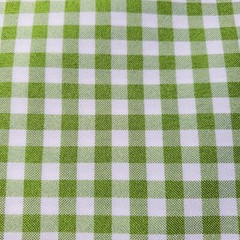 Lime Green Gingham Polyester Poplin Fabric 1/4″ Check 58″ By The Yard Farmhouse