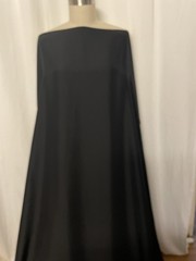 100% Heavyweight Black Matte Silk Habotai Luxury Fabric By The Yard 45″Wide