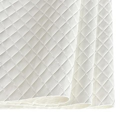 Diamond Quilted Pattern Artificial Faux Leather 11.8x53inch (30x135cm) Super Sof