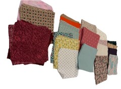 Quilting Squares 4”x4”, Florals And Solids Lot Of More Than 100