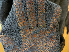BTY x 60″ wide – Sheer Stretch Lace Apparel Nylon Fabric – Midnight Navy