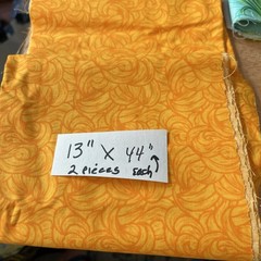 cotton fabric remnants lot 7 pieces