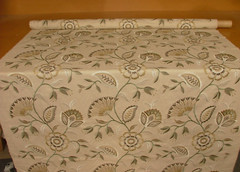 3.4 Metres iLiv Ophelia Thyme Embroidered Fabric Curtain Upholstery Cushion