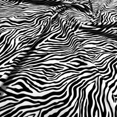 Animal Print Zebra 4 way Stretch Spandex Fabric 60″ wide by Yard for Swimwear