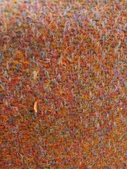 Vintage Harris Tweed Wool Fabric Woven In Scotland