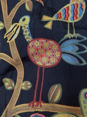 Swavelle Millcreek CRAZY OL BIRD Fabric Tapestry Upholstery Heavy 4 Yards +