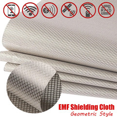 Faraday Fabric RFID Shielding Geometric Style Block Wifi Anti-Radiation Conducti