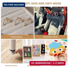 5PCS Self Adhesive Felt Sheet – Black Felt Sheets with Adhesive Backing for Draw