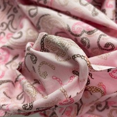 Fabric Incomplete Duvet Cover Project Sewing Crafting Pink Rope Cowgirl