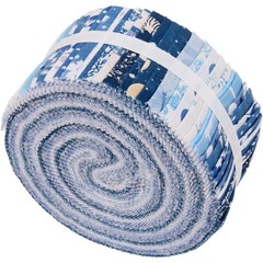 Threadart Blue Prints Jelly Roll 40 Precut 2.5″ Cotton Strips