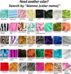 Bianna Vivid Orange Faux Fur Fabric, 60 Inches Wide Options, American Seller, Lu
