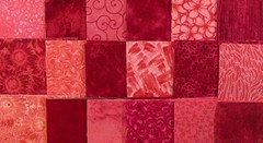 (54) 5″ Squares – Coral & Red Color Combo Charm Pack – 100% Cotton Fabric – 5782