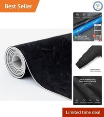Versatile Black Suede Headliner Material 56″L × 60″W – Perfect for Cars & RVs